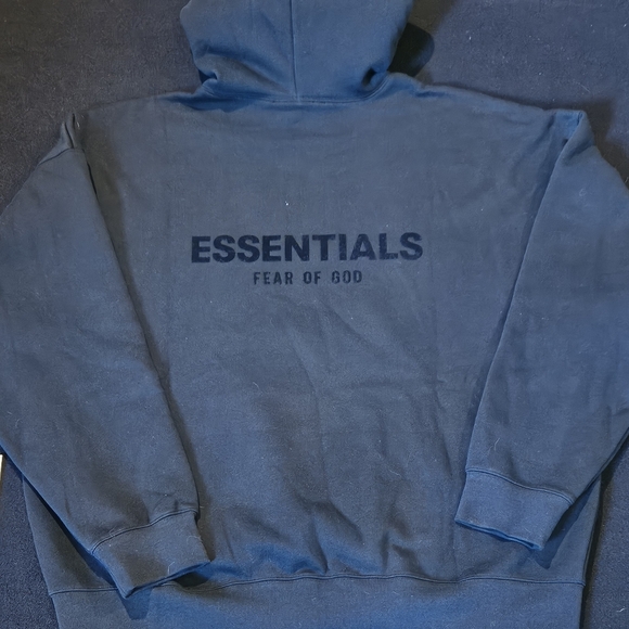 Essentials Fear Of God Stretch Limo Pullover Hoodie Black Size XXL - Picture 7 of 8